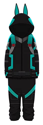 Skycos Unisex Anime Hero Academia Pajamas BNHA 3D Print Hooded Onesie MHA Hoodie Tracksuit Halloween Party Cosplay Costume - X-Large - Color 4