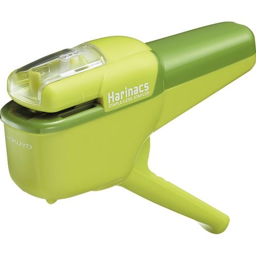 Kokuyo Harinacs Stapleless Stapler, Up to 10 Sheets Binding, Green, Japan Import (SLN-MSH110G) - 