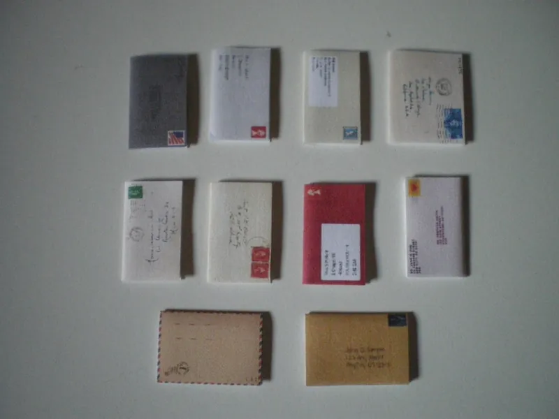 Dolls House miniature accessories - Letters and Envelopes