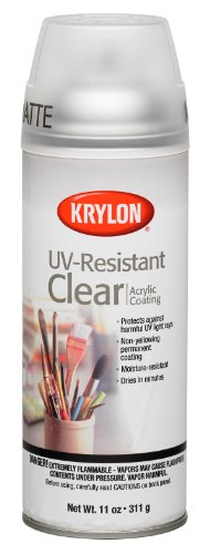 Krylon K01309 Gallery Series Artist and Clear Coatings Aerosol, 11-Ounce, UV-Resistant Matte Spray Paint, 11 ounce, 11 Oz - Matte - 11 Ounce (Pack of 1) - UV-Resistant Matte - Aerosol