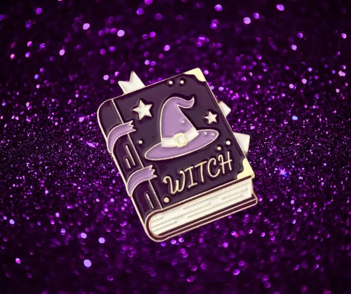 Pin's Grimoire - Witchy Pin's - Cute Email Brooch - Original Collectible Pin - Witchy, Astro, Tarot, Lunar Accessory
