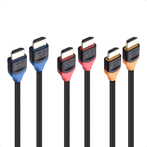 [Ultra High Speed HDMI Certified] Cable Matters 3-Pack 48Gbps 8K HDMI Cable 3m with 8K@120Hz, 4K@240Hz and HDR Support for PS5, Xbox Series X/S, RTX3080/3090, RX 6800/6900, Apple TV, and More