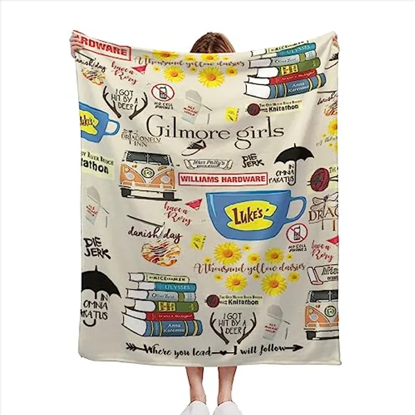 Gilmore Girls Throw Blanket Flannel Blanket Ultra-Soft Fleece Throw Blanket Suitable for All Seasons Couch Bed Living Room 30x40 Inch