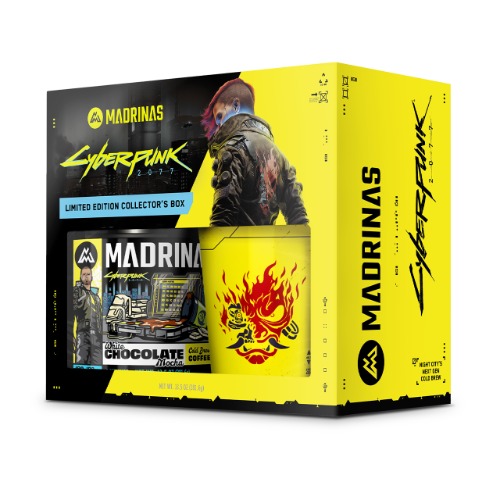 Cyberpunk 2077 Collector's Box | White chocolate Mocha + shaker