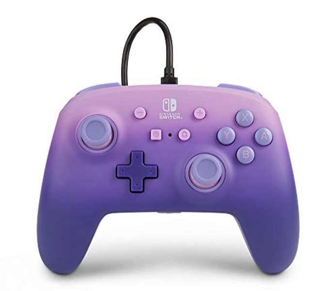 PowerA Enhanced Wired Controller for Nintendo Switch - Lilac Fantasy, purple, gamepad, wired video game controller, gaming controller