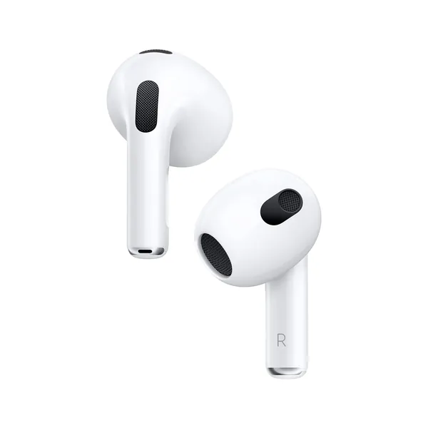 Apple AirPods (3rd Generation) Wireless Earbuds with Lightning Charging Case. Spatial Audio, Sweat and Water Resistant, Up to 30 Hours of Battery Life. Bluetooth Headphones for iPhone - Without AppleCare+