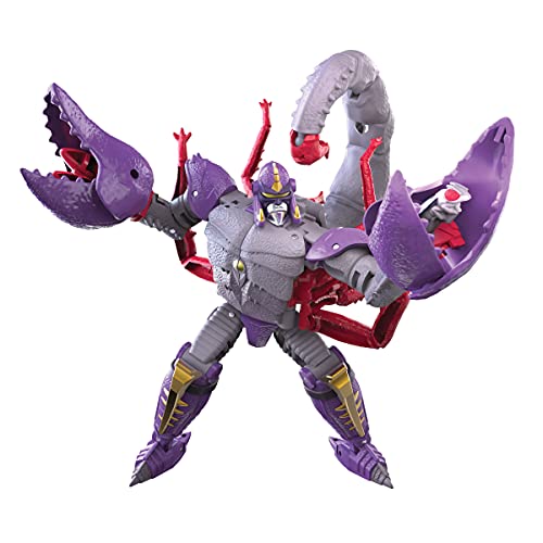 Transformers Toys Generations War for Cybertron: Kingdom Deluxe WFC-K23 Predacon Scorponok Action Figure - Kids Ages 8 and Up, 5.5-inch