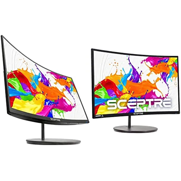 Sceptre Curved 27" FHD 1080p Gaming Monitor (C278W-1920RN Series) Curved 24" FHD 1080p Gaming Monitor (C249W-1920RN Series) Bundle