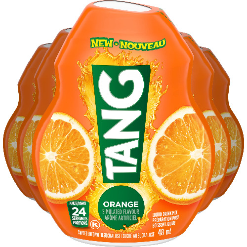 Tang Orange Liquid Drink Mix, 48ml (Pack of 12) - Orange 48 ml (Pack of 12)