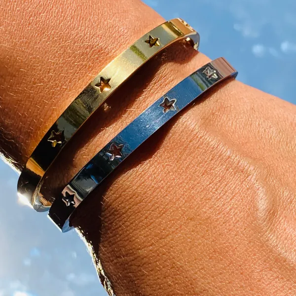 Star Bangle Bracelet Stackable bracelets