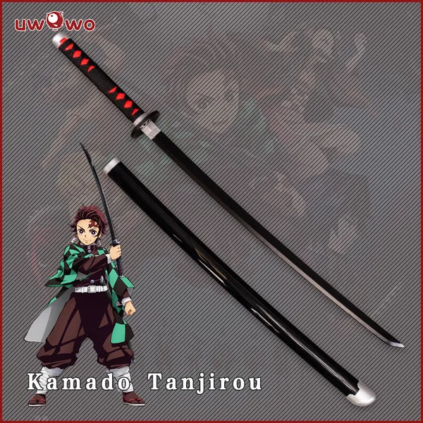 Uwowo Demon Slayer: Kimetsu no Yaiba Nichirin Blade Kamado Tanjiro Personal Demon Swords Demon Slaying Corps Cosplay Props