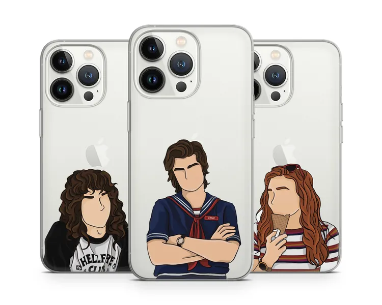 Stranger Things Phone Case, Steve Harrington Cover for iPhone 13 12 Pro Max Mini 11 SE 2022 8 7 X fits Samsung S10+ S22 S22+ S21 Ultra Note
