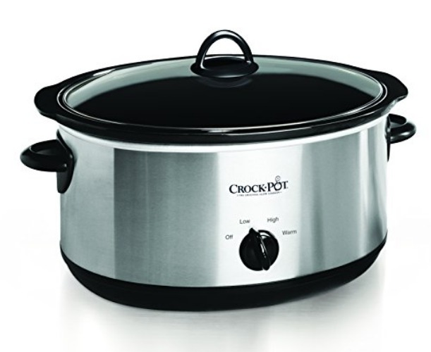 Crock-Pot Large 8 Quart Oval Manual Slow Cooker, Stainless Steel (SCV800-S) - Stainless Steel - 8 QT - Cooker
