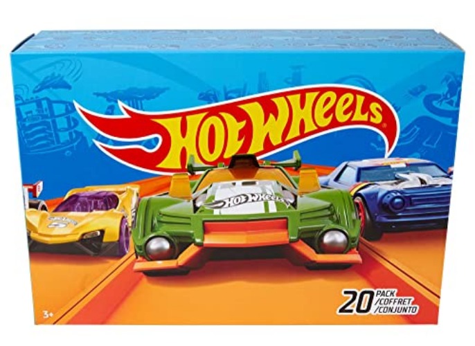 Hot Wheels Set of 20 Toy Cars & Trucks in 1:64 Scale, Collectible Vehicles (Styles May Vary) - 20-Pack