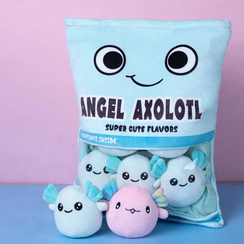 Adorable Plush Animal Collection Pack - Axolotl (blue 48*38cm 0.7kg)