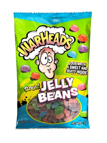 Warheads Sour Jellybeans Candy 1 kg