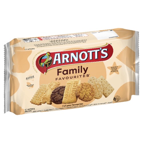 Arnott's Family Favourites Biscuits Variety Pack, 500g
