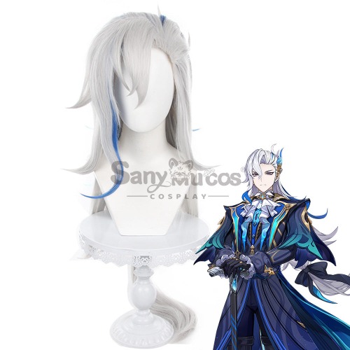 Game Genshin Impact Cosplay Neuvillette Cosplay Wig