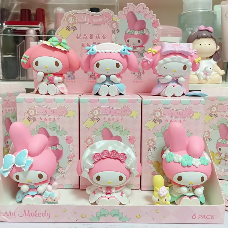 Sanrio MyMelody The Mystic Tea Party Series  Blind Box Anime Figure Desktop Decoration Mystery box Girls Children's Toy Holiday - AliExpress 26