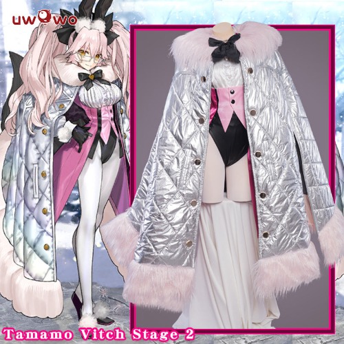 【Clearance Sale】Uwowo Fate Grand Order/FGO 6 Anniversary Tamamo Vitch Stage 4 Cosplay Cloak - Only Cloak L