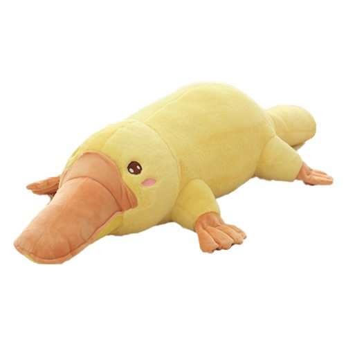 Snuggly Platypus Plushie (5 Sizes) - 47″ / 120cm / Yellow