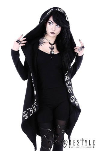 All Seeing Moon Cardigan Hoodie | M