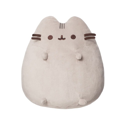 Aurora, 61486, sittande pusheen, officiell varor, 23 cm, mjuk leksak, grå