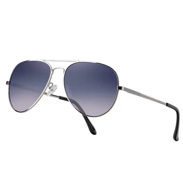 HENGOSEN Polarized Aviator Sunglasses for Men and Women, Premium Metal Frame, Police Sun glasses with UV 400 Protection