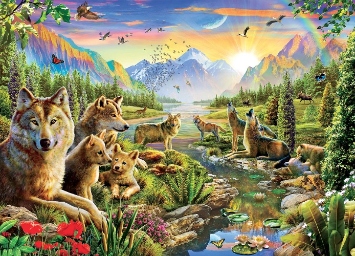 Wolf Family 1000 Piece Puzzle