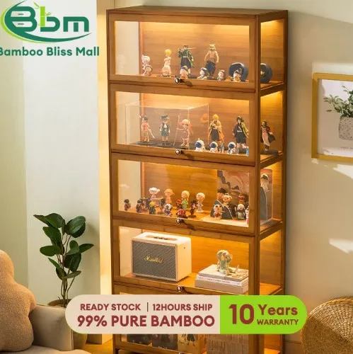 BBM Display Cabinet Bamboo 4 Layers