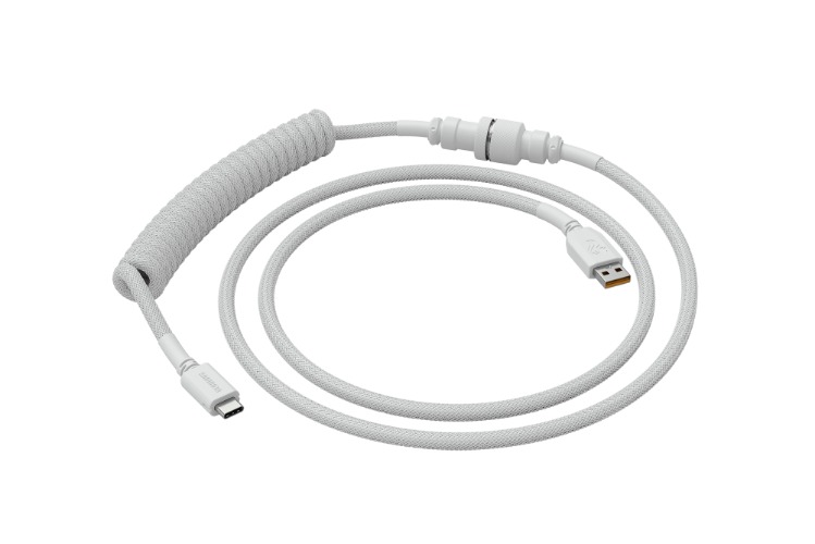 Coiled Keyboard Cable | Ghost White