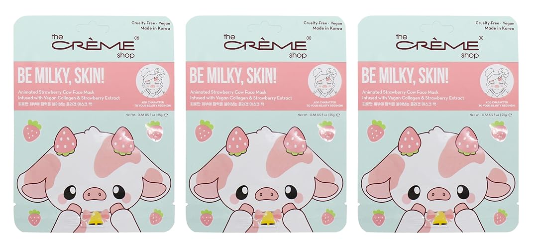The Crème Shop Be Milky, Skin! Strawberry Cow Face Mask