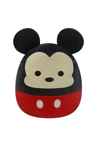 Squishmallows Disney Mickey Mouse Plush - Add Mickey Mouse to your Squad, Ultrasoft Stuffed Animal Large Plush, Official Kelly Toy Plush, 14 Inch - Mickey Mouse