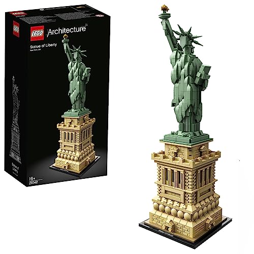 LEGO 21042 Architecture Statue of Liberty Model Building Kit, Collectable New York Souvenir Set, Gift Idea for Women, Men, Her or Him, Home Décor, Creative Activity - Building Set