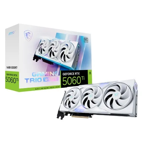 MSI GeForce RTX 5060 Ti Gaming Trio OC GDDR7 16GB White