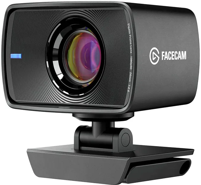 Elgato Facecam - 1080p60 Full-HD-Webcam für Videokonferenzen, Gaming, Streamen, Sony Sensor, Fixfokus-Objektiv, für Innenbeleuchtung optimiert, integrierter Speicher, perfekt für Zoom, Teams, PC/Mac - Facecam