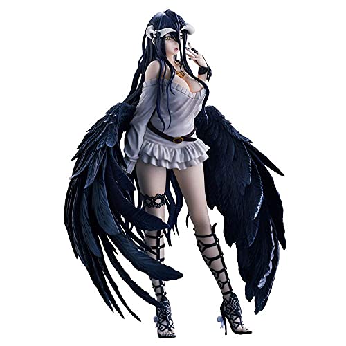 Bzdmly Overlord Albedo so-bin Ver. Complete Figure Anime Figure Statue Exquisite Anime Figures PVC Action Figure Model Toy Collectible Home Decor Gift
