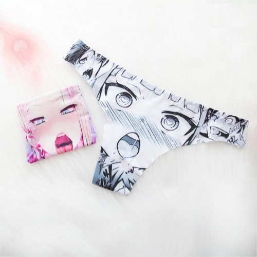 Ahegao Panties - Gray