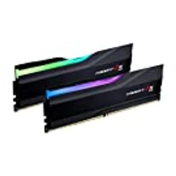 G.Skill Trident Z5 RGB Series (Intel XMP) 32GB (2 x 16GB) 288-Pin SDRAM DDR5 6400 CL32-39-39-102 1.40V Dual Channel Desktop Memory F5-6400J3239G16GA2-TZ5RK (Matte Black)