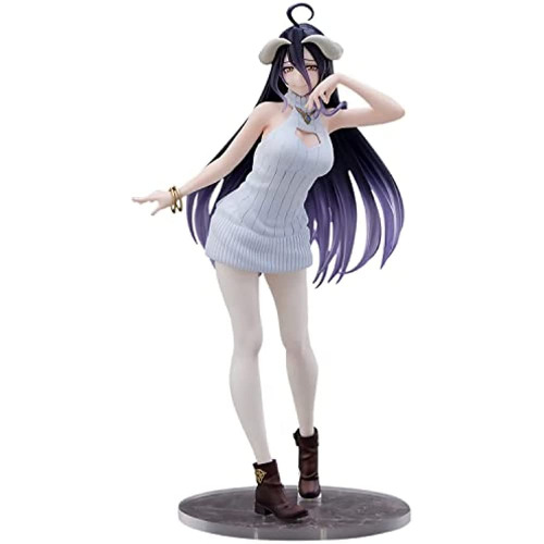 22cm Demons Slayers Overlords Albedos Figure Statue ,Character Model PVC Action Figures Anime Toys Collectible Doll Gift for Anime Fans