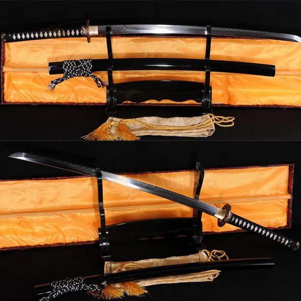 Authentic Japanese Samuria Sword Clay Tempered Katana Razor Sharp | Default Title