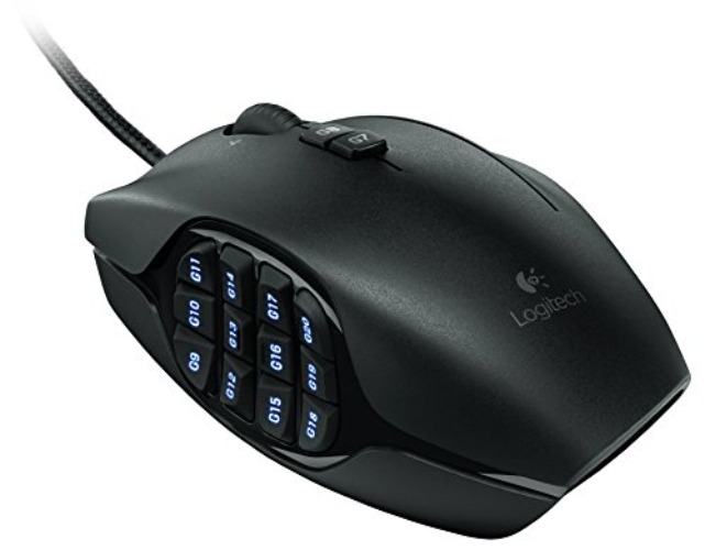 Logitech G600 MMO Gaming Mouse, RGB Backlit, 20 Programmable Buttons, Black - G600 Mouse