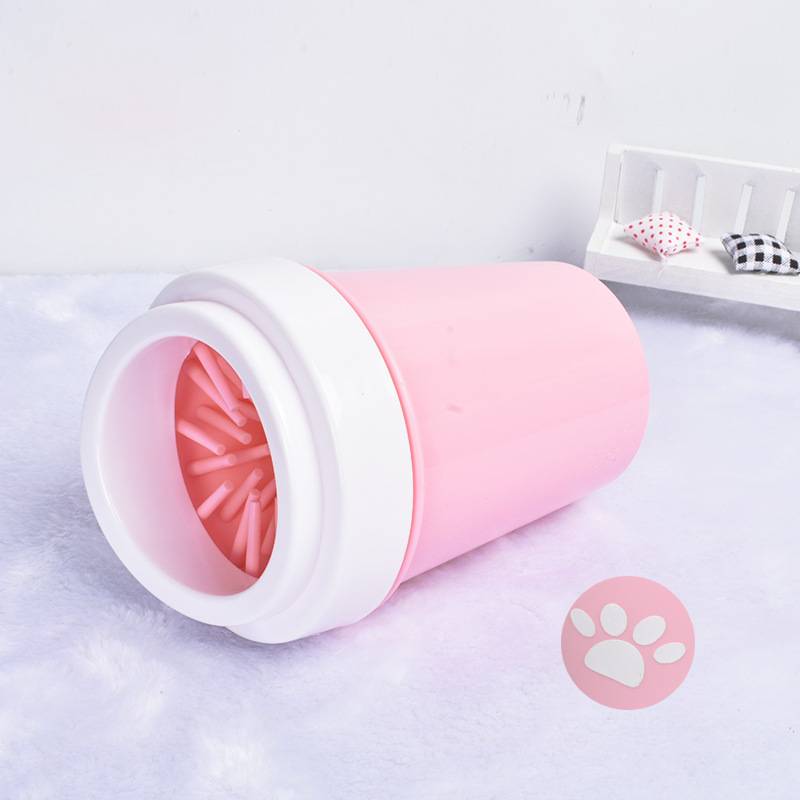 Portable Dog Cat Paw Cleaner - L / Pink