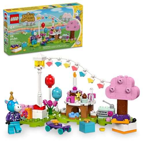 LEGO Animal Crossing Julian’s Birthday Party Video Game Toy for Kids, Animal Crossing Toy from The Video Game Series with Horse Toy Minifigure, Birthday Gift for Girls and Boys Ages 6 and Up, 77046 - Multicolor