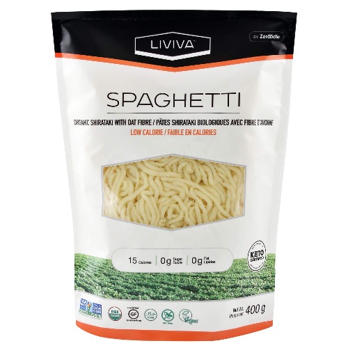 LIVIVA Organic Shirataki Spaghetti with Oat Fibre, 400 gram (Pack of 1)