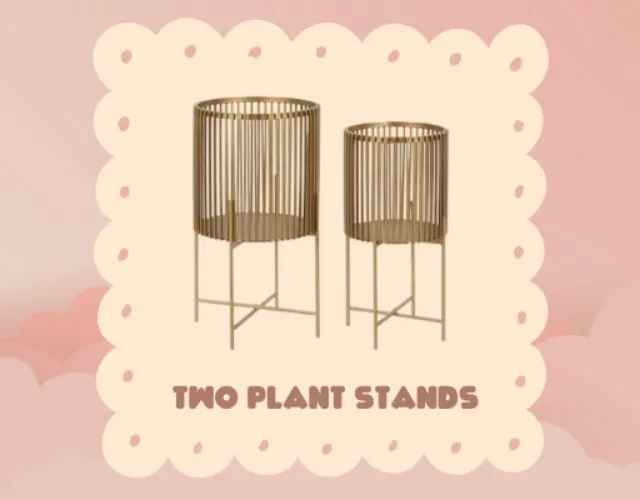 Metal Plant Stand Set of 2
