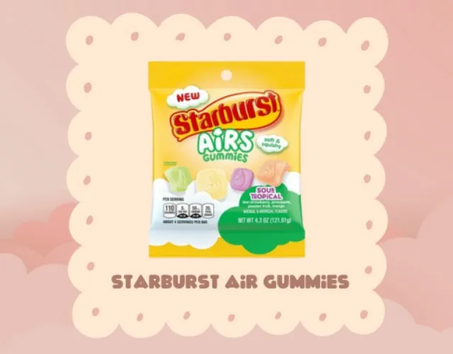 STARBURST Airs Sour Tropical Gummy Candy, 12 Packs