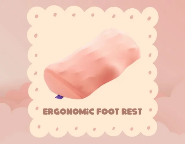 Ergonomic Foot Cushion | Vibrant Coral
