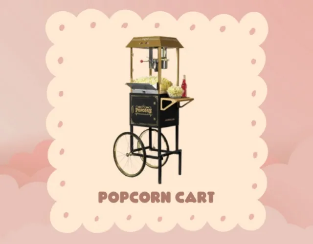 Nostalgia Popcorn Maker Machine - Professional Cart With 10 Oz Kettle Makes Up to 40 Cups - Vintage Popcorn Machine Movie Theater Style - Red - 10 Oz - Black