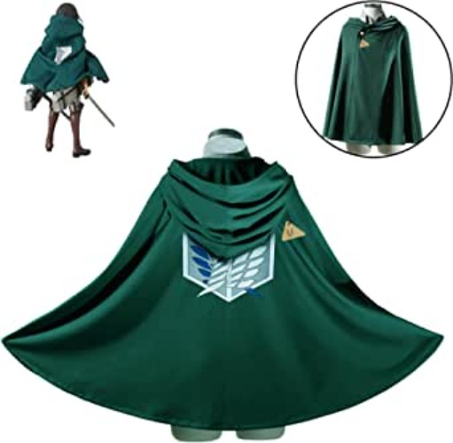 IDS Home Halloween Fashion Cloak Cape Hooded Jacket Scouting Legion Freedom Cosplay Costume Clothes - Large Green